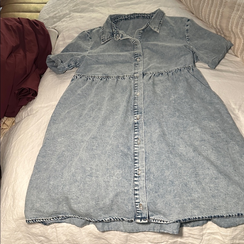 Adorable Mini Denim Dress Size Small